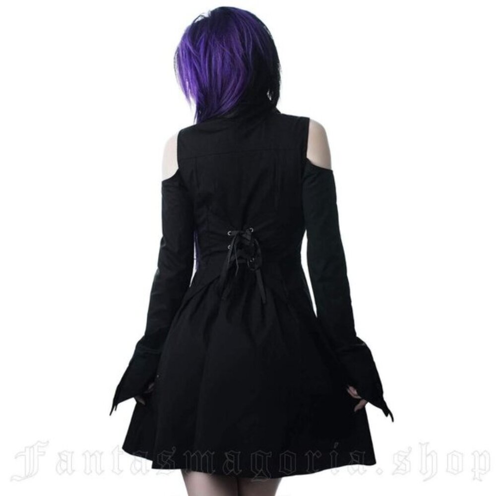 Killstar Exorcista Shirt Dress - L / Black - Picture 2 of 2
